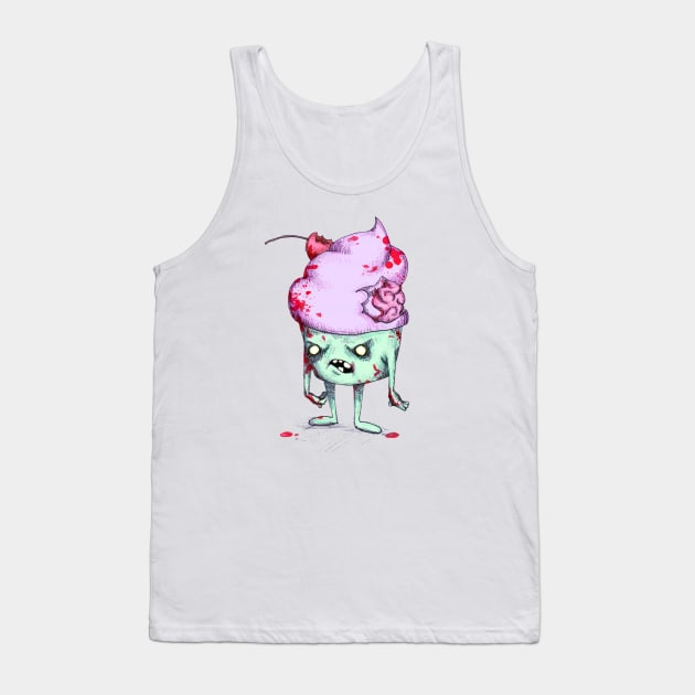 Zombie Cupcake Tank Top by LVBart